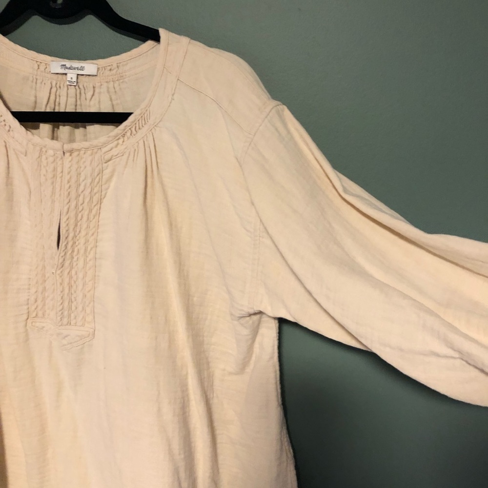 Madewell Ballon-Sleeve Popover Top